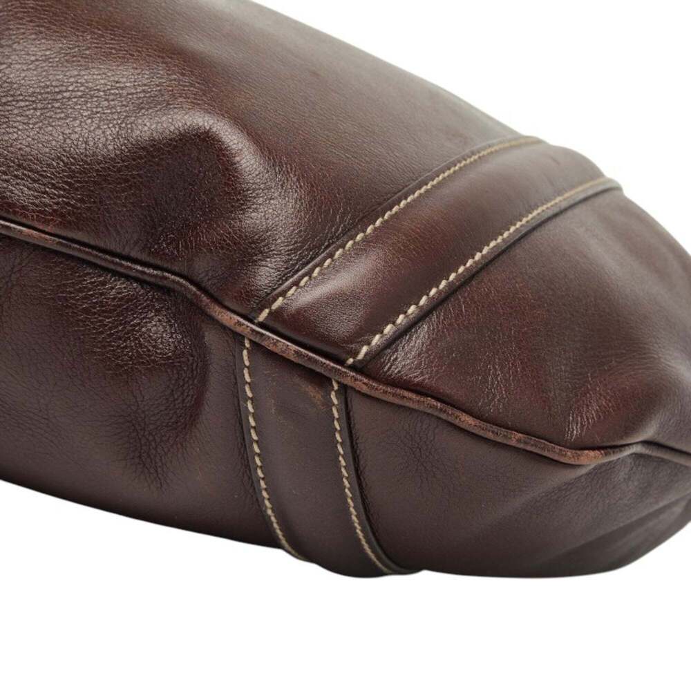 GUCCI Brown Leather Shoulder Bag - Picture 4 of 10